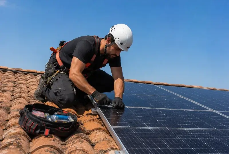 Maintenance et monitoring de panneaux solaires à Cornillac