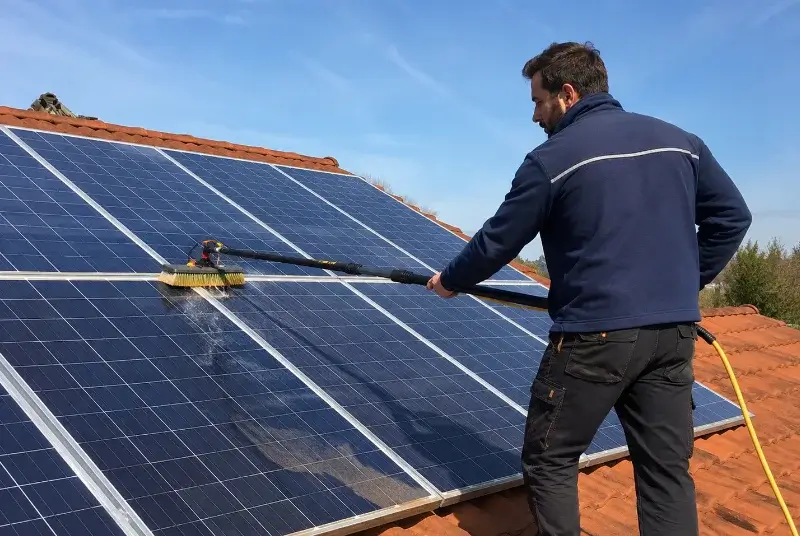 Nettoyage et entretien de panneaux solaires à Cornillac